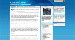 Desktop Screenshot of nakahoma.com